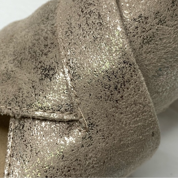 Clarks Lafley Alaina Metallic Wedge Espadrille Sandals Gold 8 - Picture 4 of 15